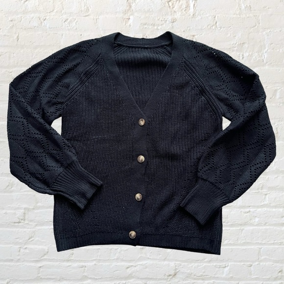 💕 🆕 Amazon Evaless acrylic knit v neck button down cardigan sweater - Picture 2 of 11